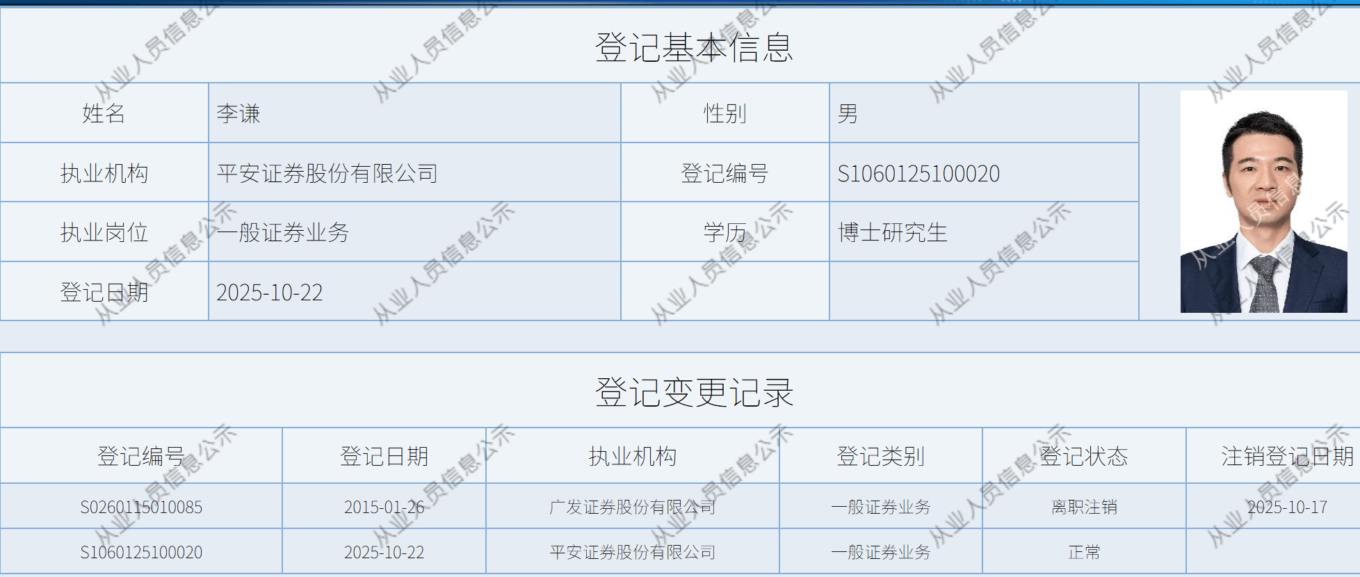 平安证券将迎“80后”总经理，广发证券原副总经理李谦加盟